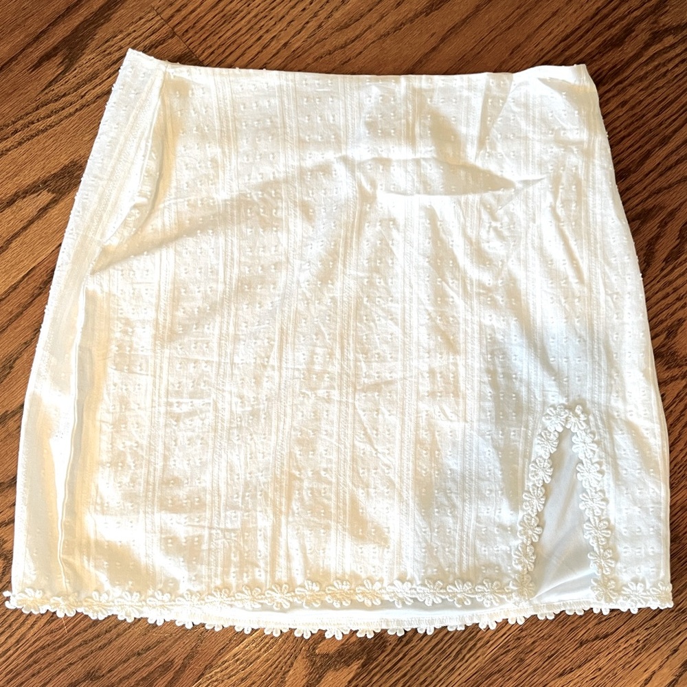 White Mini Skirt